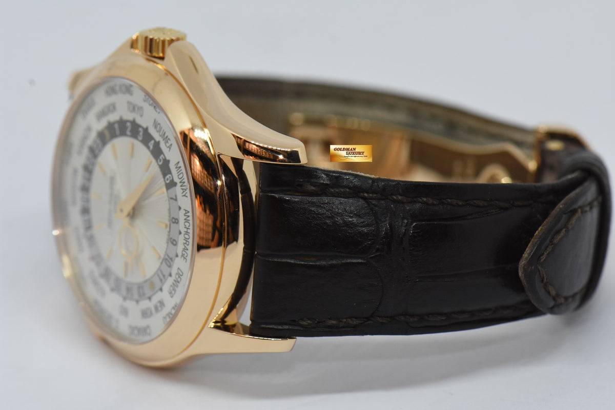 [SOLD] PATEK PHILIPPE WORLD TIME 18K ROSE GOLD 39mm MEN’S AUTOMATIC 5130R-001 (MINT)