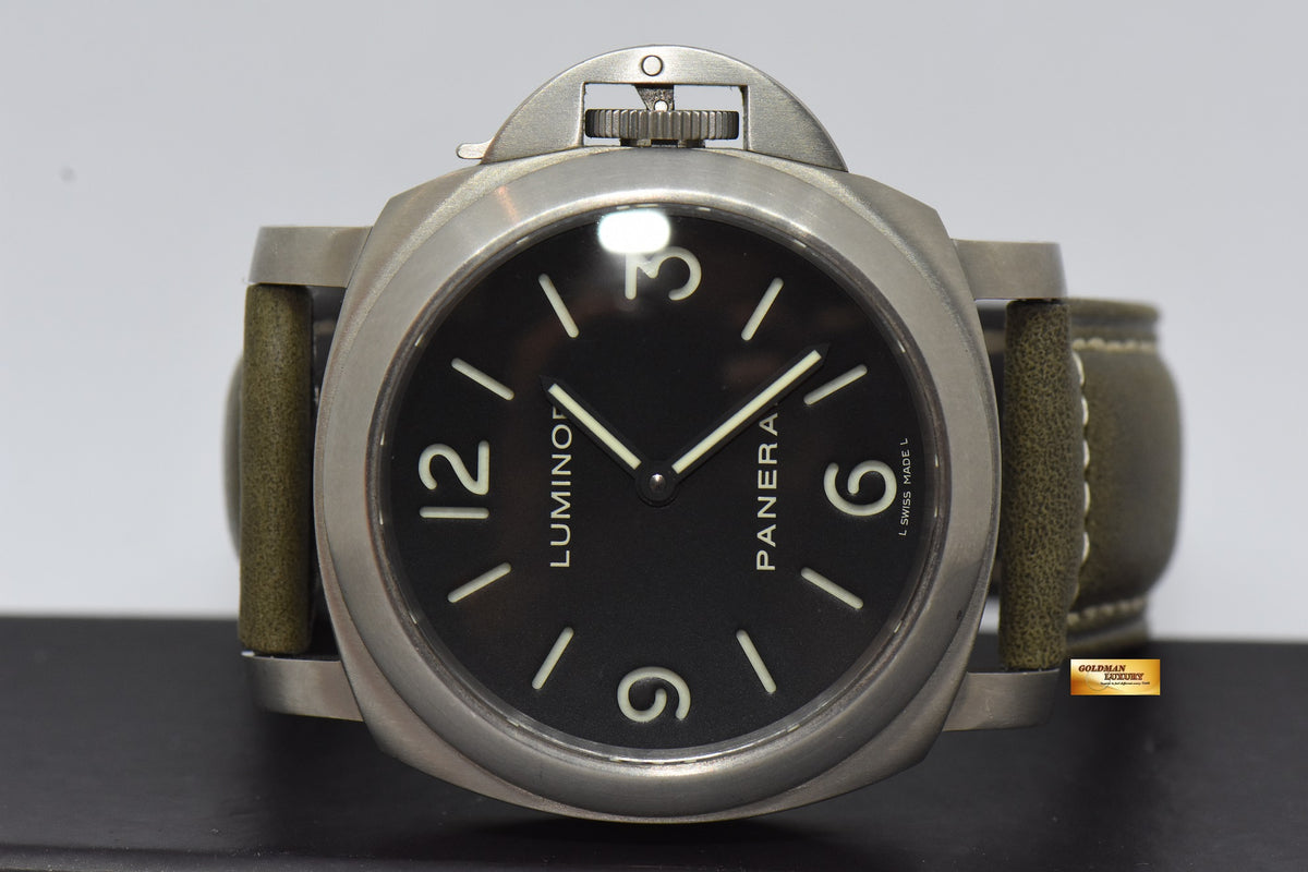 [SOLD] PANERAI LUMINOR HISTORIC BASE TITANIUM 44mm MANUAL PAM 176 (MINT)