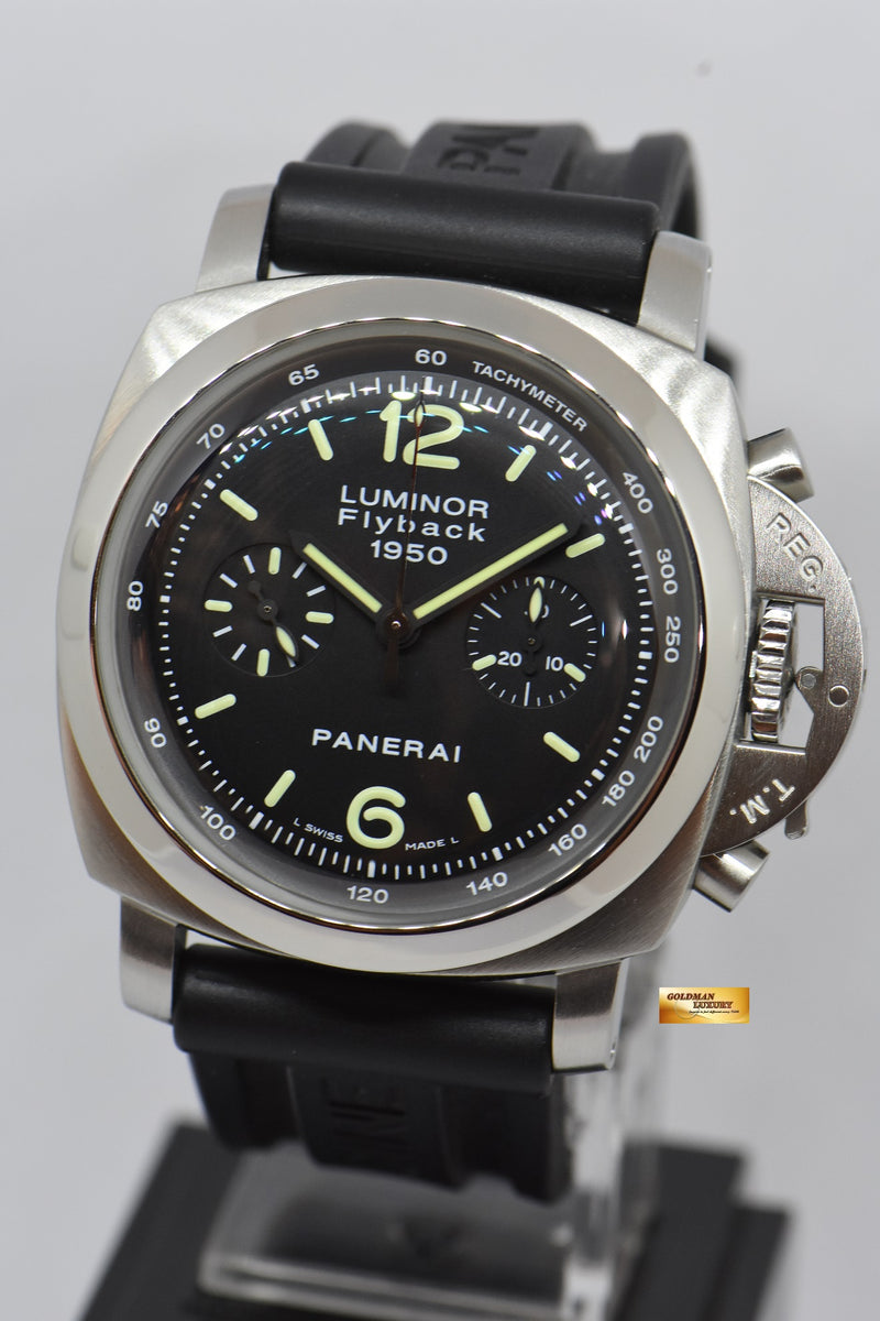SOLD PANERAI LUMINOR 1950 FLYBACK CHRONOGRAPH 44mm AUTOMATIC PAM