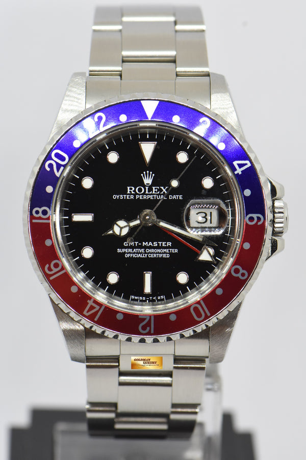 [SOLD] ROLEX OYSTER PERPETUAL GMT-MASTER I PEPSI BEZEL 16700 (PINHOLE) (NEAR MINT)