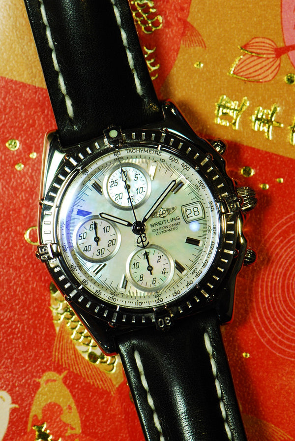 [SOLD] BREITLING CHRONOMAT 18K WHITE GOLD CHRNOGRAPH (Mint)