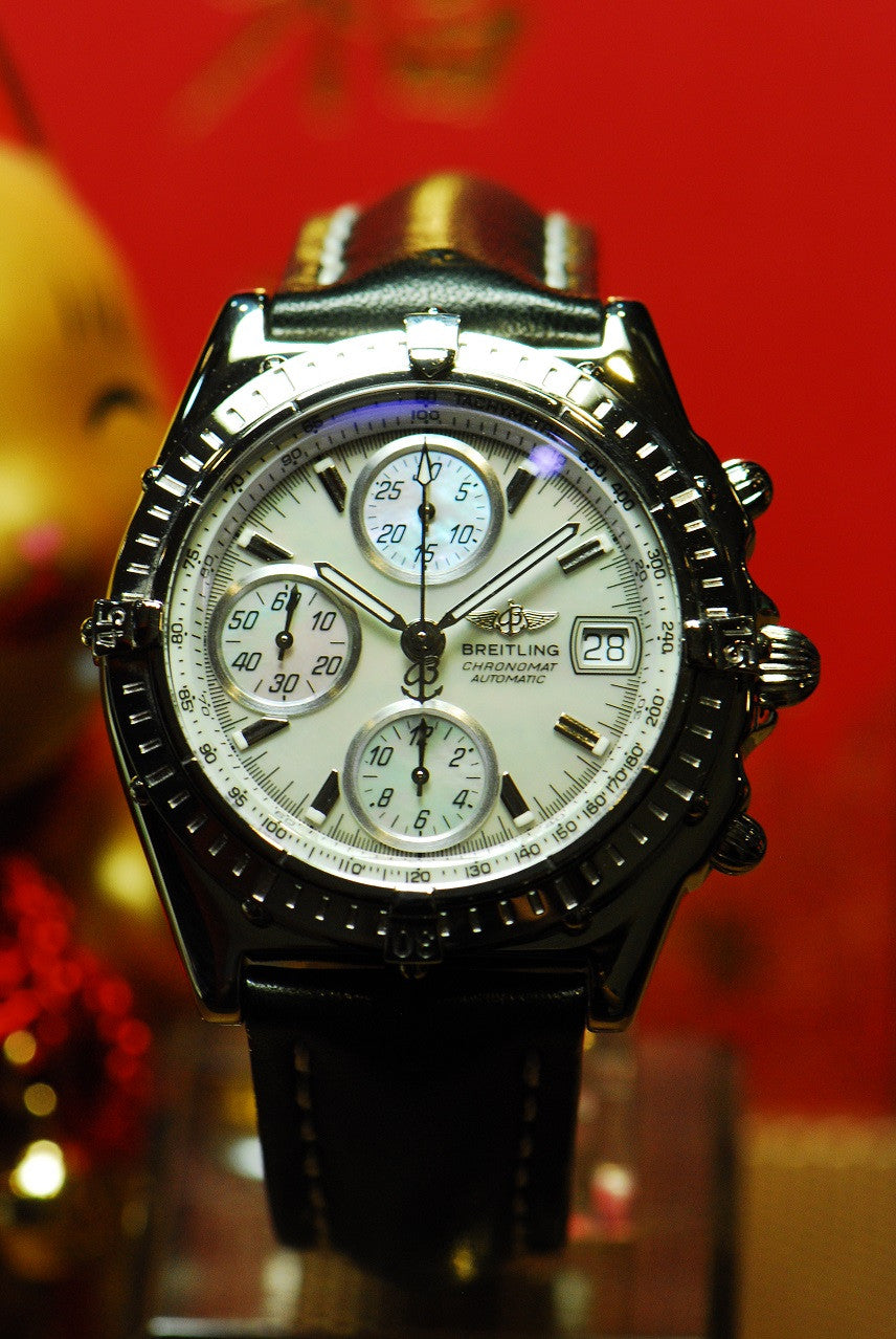 [SOLD] BREITLING CHRONOMAT 18K WHITE GOLD CHRNOGRAPH (Mint)