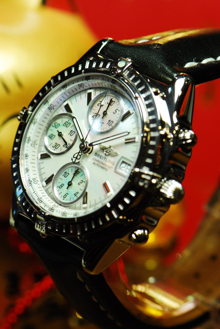 [SOLD] BREITLING CHRONOMAT 18K WHITE GOLD CHRNOGRAPH (Mint)