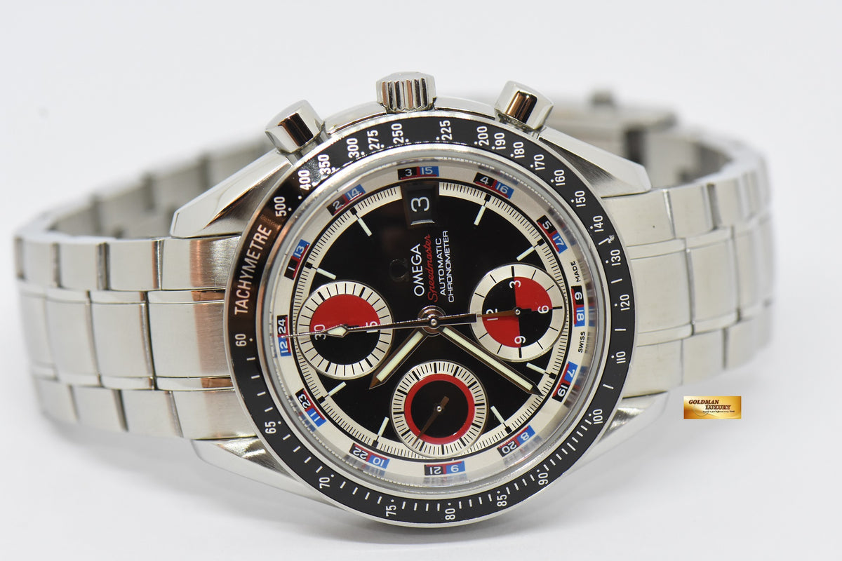 [SOLD] OMEGA SPEEDMASTER CHRONOGRAPH DATE 40mm RED / BLACK DIAL 3210.5200 (MINT)