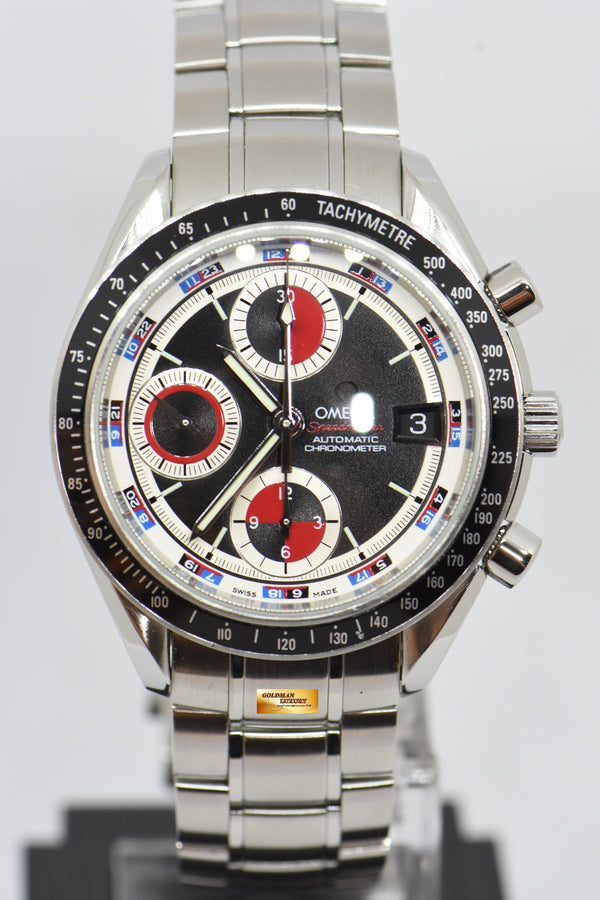[SOLD] OMEGA SPEEDMASTER CHRONOGRAPH DATE 40mm RED / BLACK DIAL 3210.5200 (MINT)
