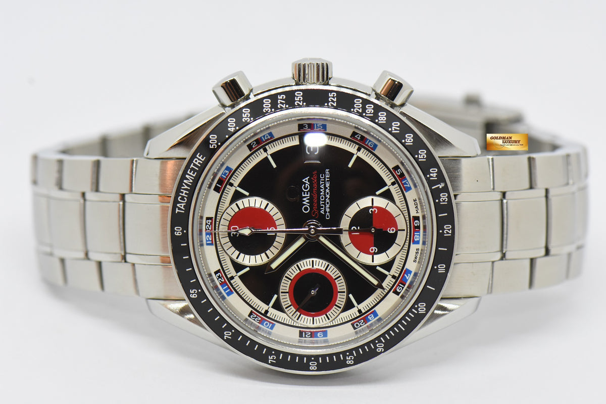 [SOLD] OMEGA SPEEDMASTER CHRONOGRAPH DATE 40mm RED / BLACK DIAL 3210.5200 (MINT)