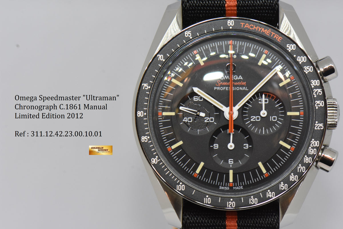 [SOLD] OMEGA SPEEDMASTER PROFESSIONAL MOON WATCH “ULTRAMAN” SPEEDY TUESDAY LIMITED EDITION of 2012 C.1861 MANUAL (LNIB)