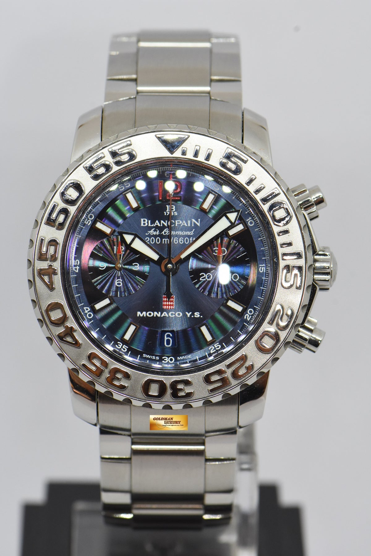 [SOLD] BLANCPAIN AIR COMMAND FLYBACK CHRONOGRAPH “MONACO YACHT-SHOW” LIMITED EDITION 150 pcs 2285F (MINT)