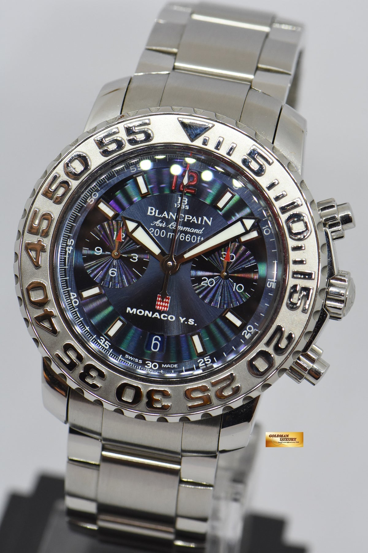 [SOLD] BLANCPAIN AIR COMMAND FLYBACK CHRONOGRAPH “MONACO YACHT-SHOW” LIMITED EDITION 150 pcs 2285F (MINT)
