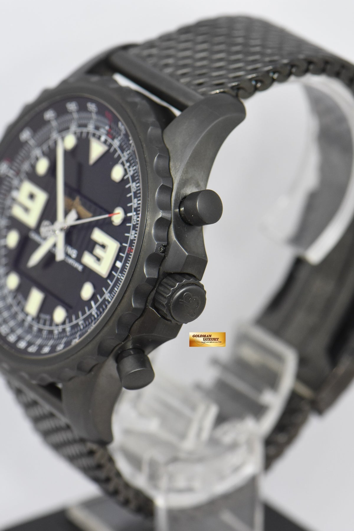 [SOLD] BREITLING CHRONOSPACE BLACK STEEL 48mm SUPERQUARTZ LIMITED EDITION 1000 M78365 (MINT)