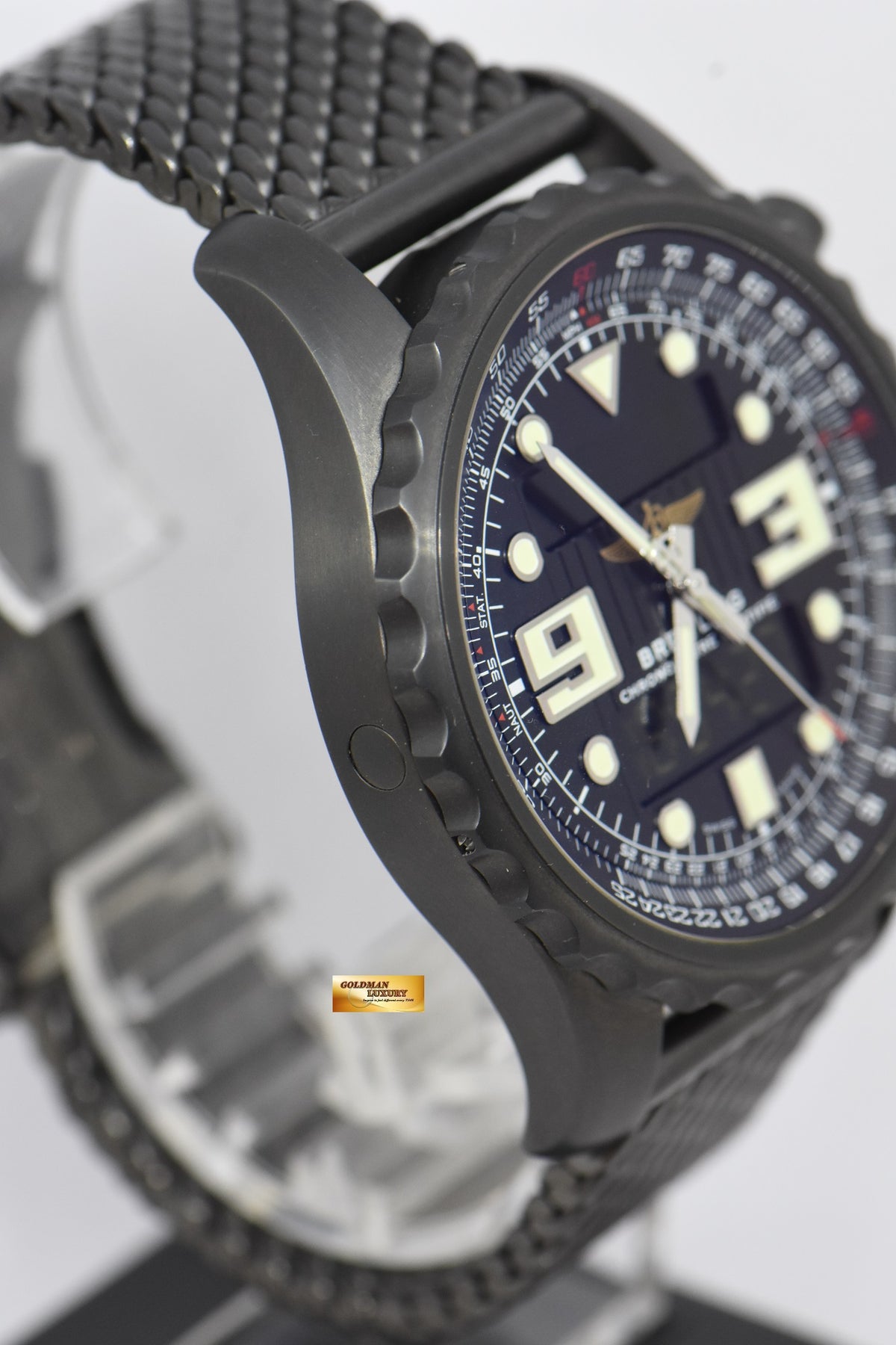 [SOLD] BREITLING CHRONOSPACE BLACK STEEL 48mm SUPERQUARTZ LIMITED EDITION 1000 M78365 (MINT)