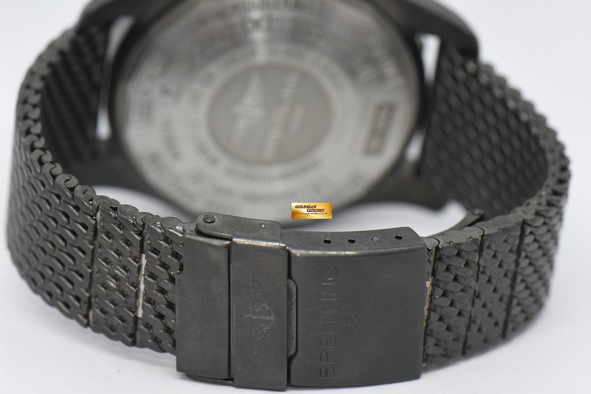 [SOLD] BREITLING CHRONOSPACE BLACK STEEL 48mm SUPERQUARTZ LIMITED EDITION 1000 M78365 (MINT)