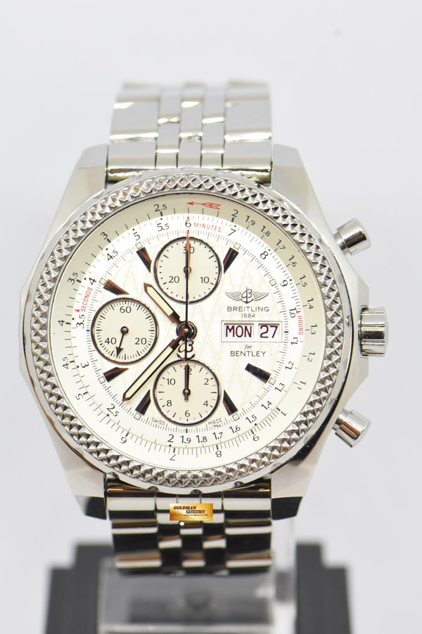 BREITLING for BENTLEY GT 45mm CHRONOGRAPH DAY-DATE AUTOMATIC SPECIAL EDITION A13362 (MINT)