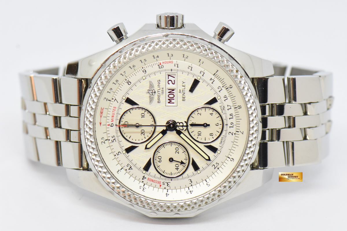 BREITLING for BENTLEY GT 45mm CHRONOGRAPH DAY-DATE AUTOMATIC SPECIAL EDITION A13362 (MINT)
