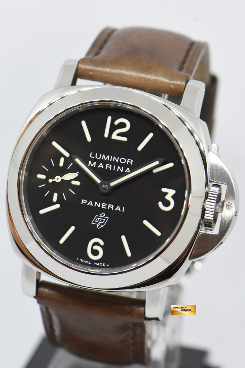 SOLD PANERAI LUMINOR MARINA BASE 44mm SUB SEC DIAL MANUAL PAM 005