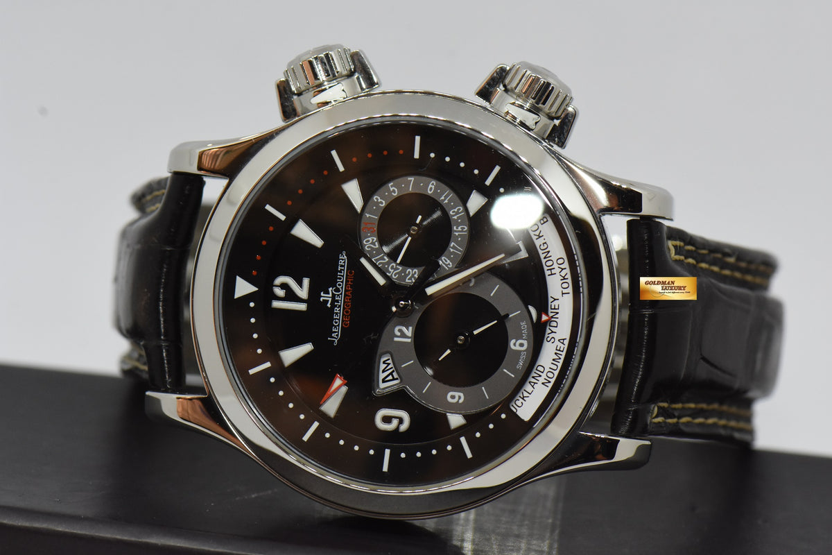 [SOLD] JLC MASTER COMPRESSOR GEOGRAPHIC 41mm WORLD TIME AUTOMATIC 146.8.83/1 (MINT)