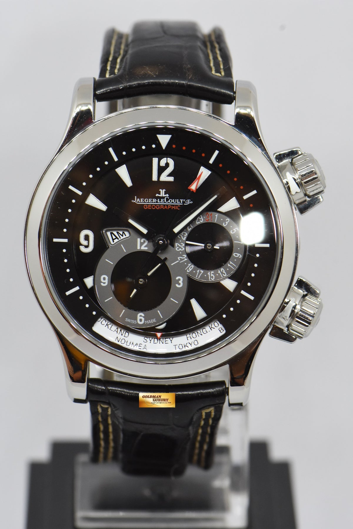 [SOLD] JLC MASTER COMPRESSOR GEOGRAPHIC 41mm WORLD TIME AUTOMATIC 146.8.83/1 (MINT)