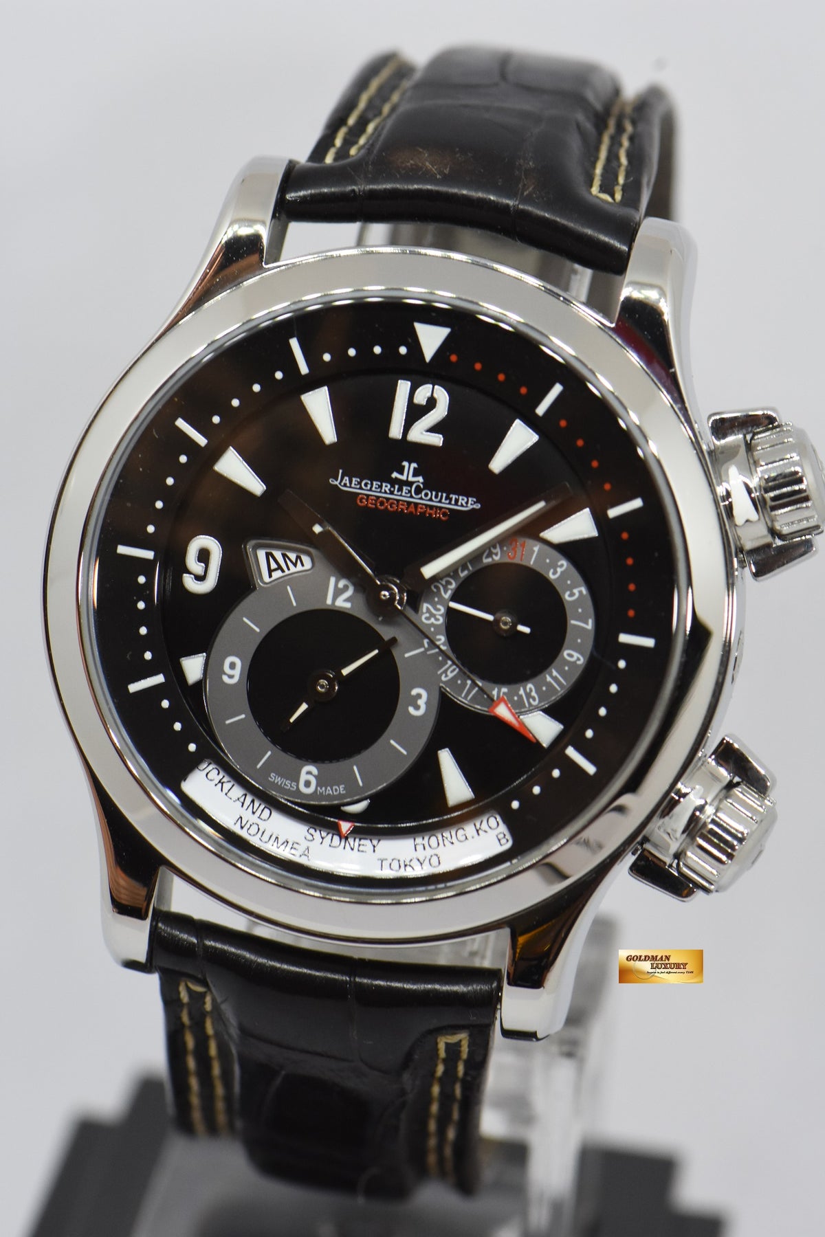 [SOLD] JLC MASTER COMPRESSOR GEOGRAPHIC 41mm WORLD TIME AUTOMATIC 146.8.83/1 (MINT)