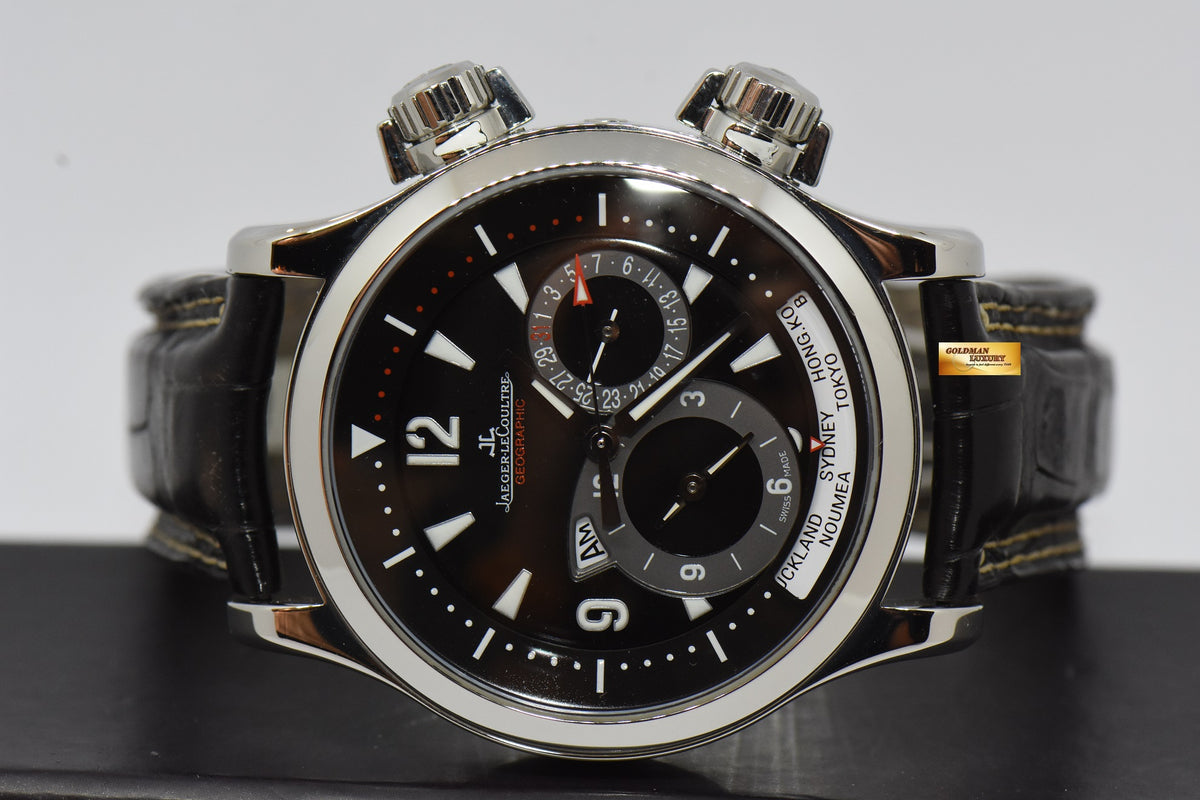 [SOLD] JLC MASTER COMPRESSOR GEOGRAPHIC 41mm WORLD TIME AUTOMATIC 146.8.83/1 (MINT)