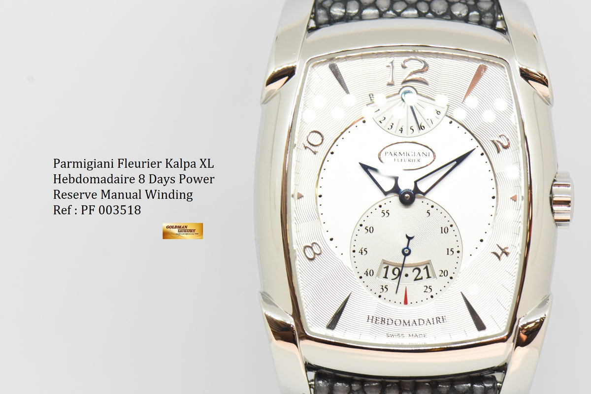 [SOLD] PARMIGIANI FLEURIER KALPA XL HEBDOMADAIRE STEEL 8-DAYS POWER RESERVE MANUAL WINDING PF-003518.01 (MINT)