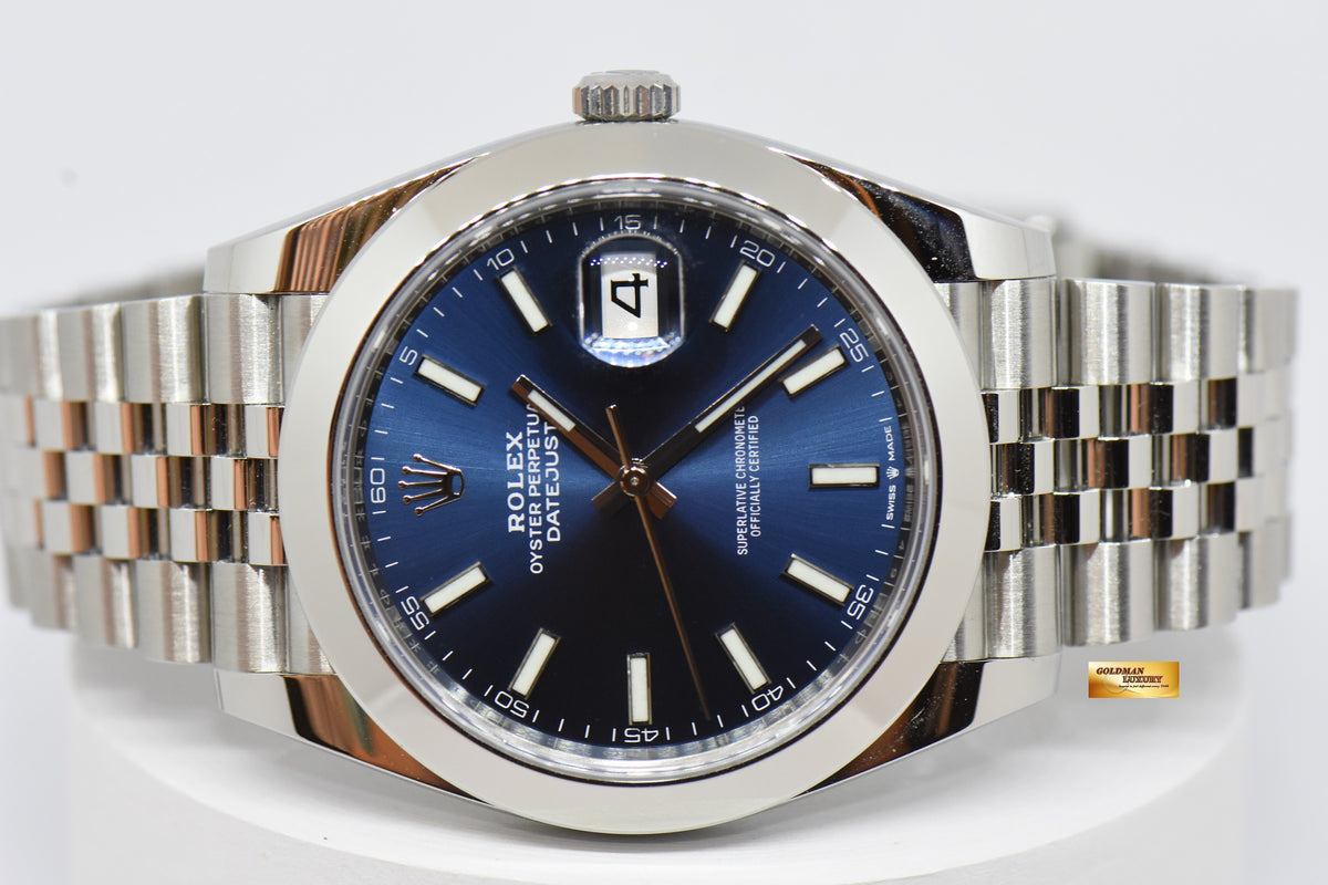 [SOLD] ROLEX OYSTER PERPETUAL DATEJUST 41mm SS JUBILEE BLUE DIAL 126300 (NEW-UNWORN)