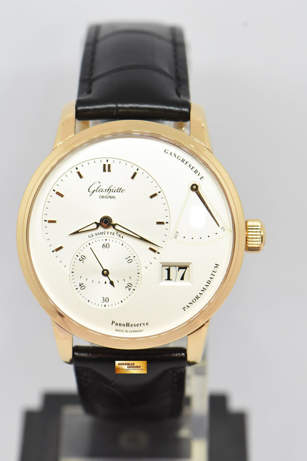 [SOLD] GLASHUTTE ORIGINAL PANORESERVE BIG DATE  18K ROSE GOLD 40mm MANUAL WINDING (NEW-UNWORN)