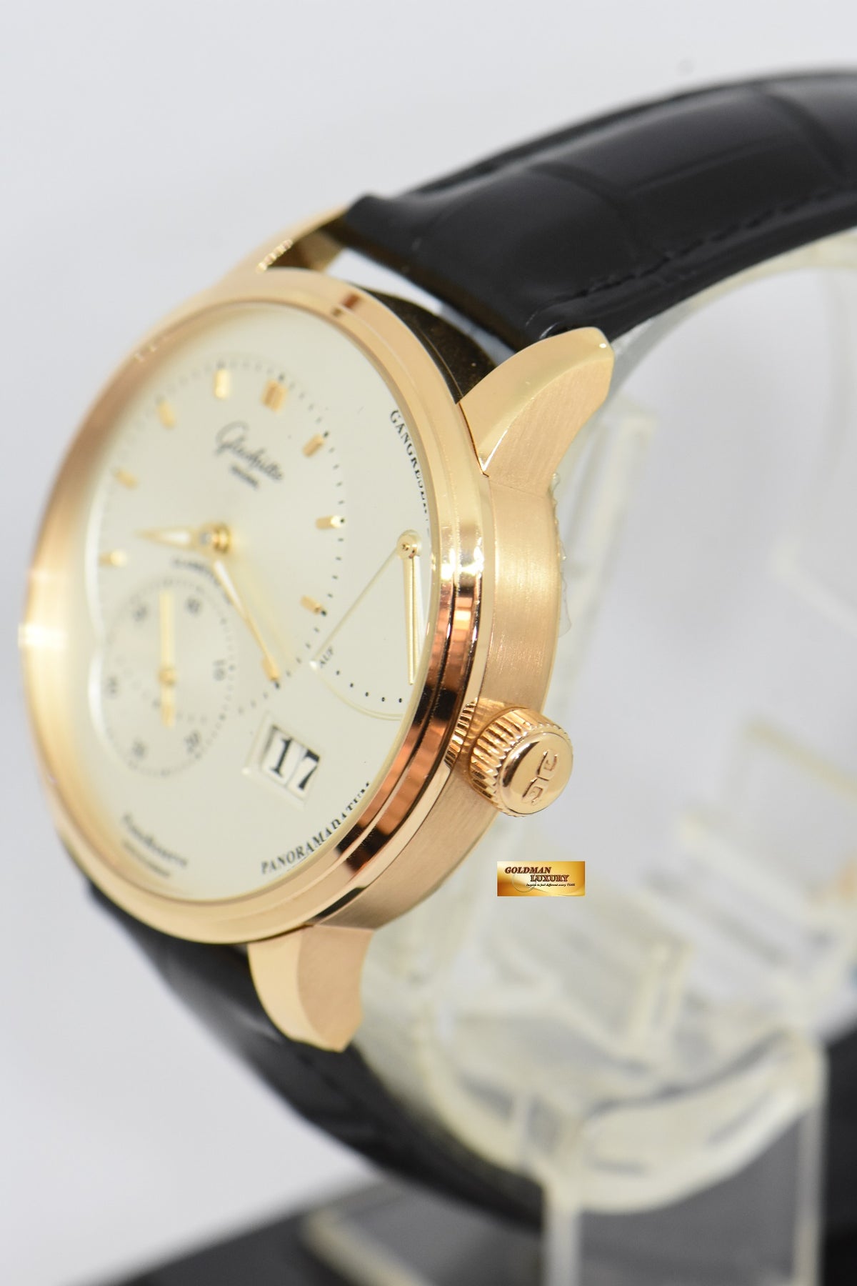 [SOLD] GLASHUTTE ORIGINAL PANORESERVE BIG DATE  18K ROSE GOLD 40mm MANUAL WINDING (NEW-UNWORN)