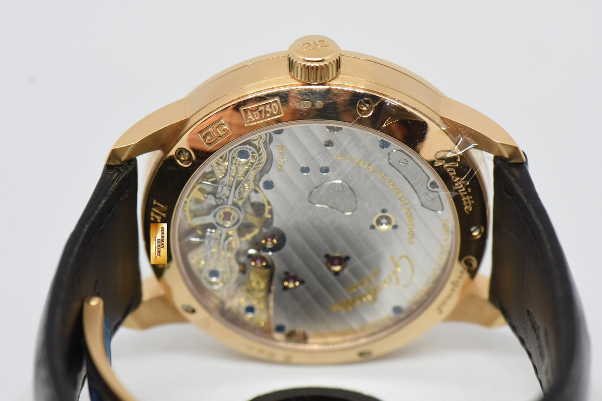 [SOLD] GLASHUTTE ORIGINAL PANORESERVE BIG DATE  18K ROSE GOLD 40mm MANUAL WINDING (NEW-UNWORN)