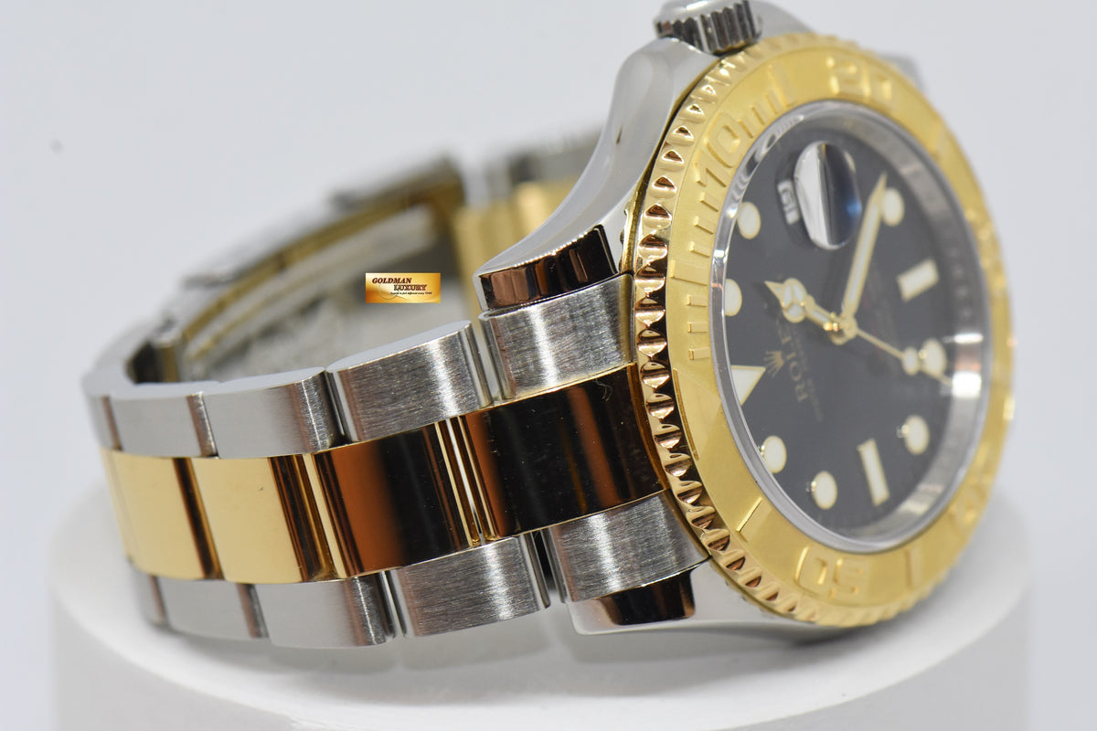 [SOLD] ROLEX OYSTER PERPETUAL YACHT-MASTER HALF-GOLD 40mm BLUE AUTOMATIC 16623 (MINT)