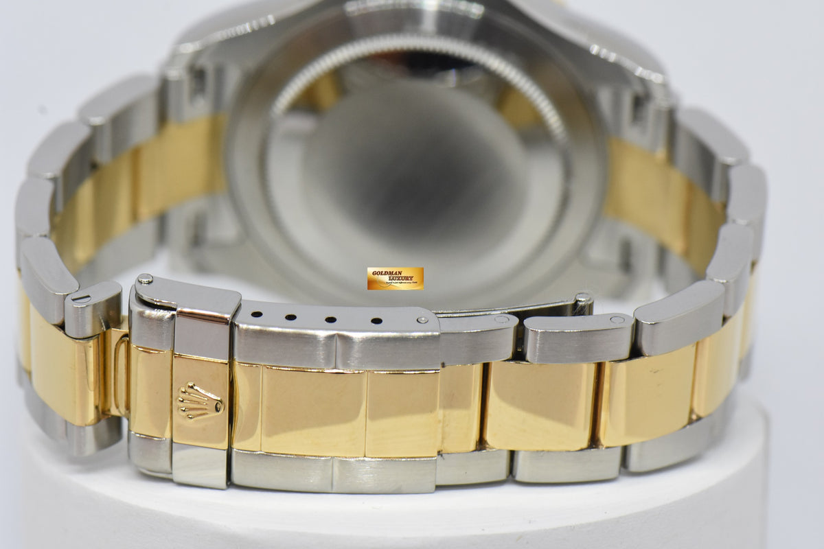 [SOLD] ROLEX OYSTER PERPETUAL YACHT-MASTER HALF-GOLD 40mm BLUE AUTOMATIC 16623 (MINT)