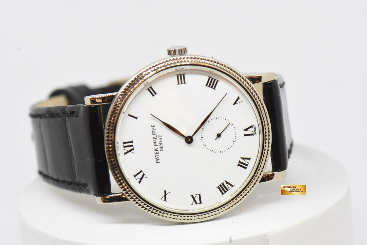 [SOLD] PATEK PHILIPPE CALATRAVA 33mm 18K WHITE GOLD MANUAL WINDING 3919G (MINT)
