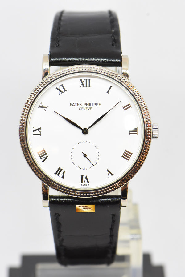 [SOLD] PATEK PHILIPPE CALATRAVA 33mm 18K WHITE GOLD MANUAL WINDING 3919G (MINT)