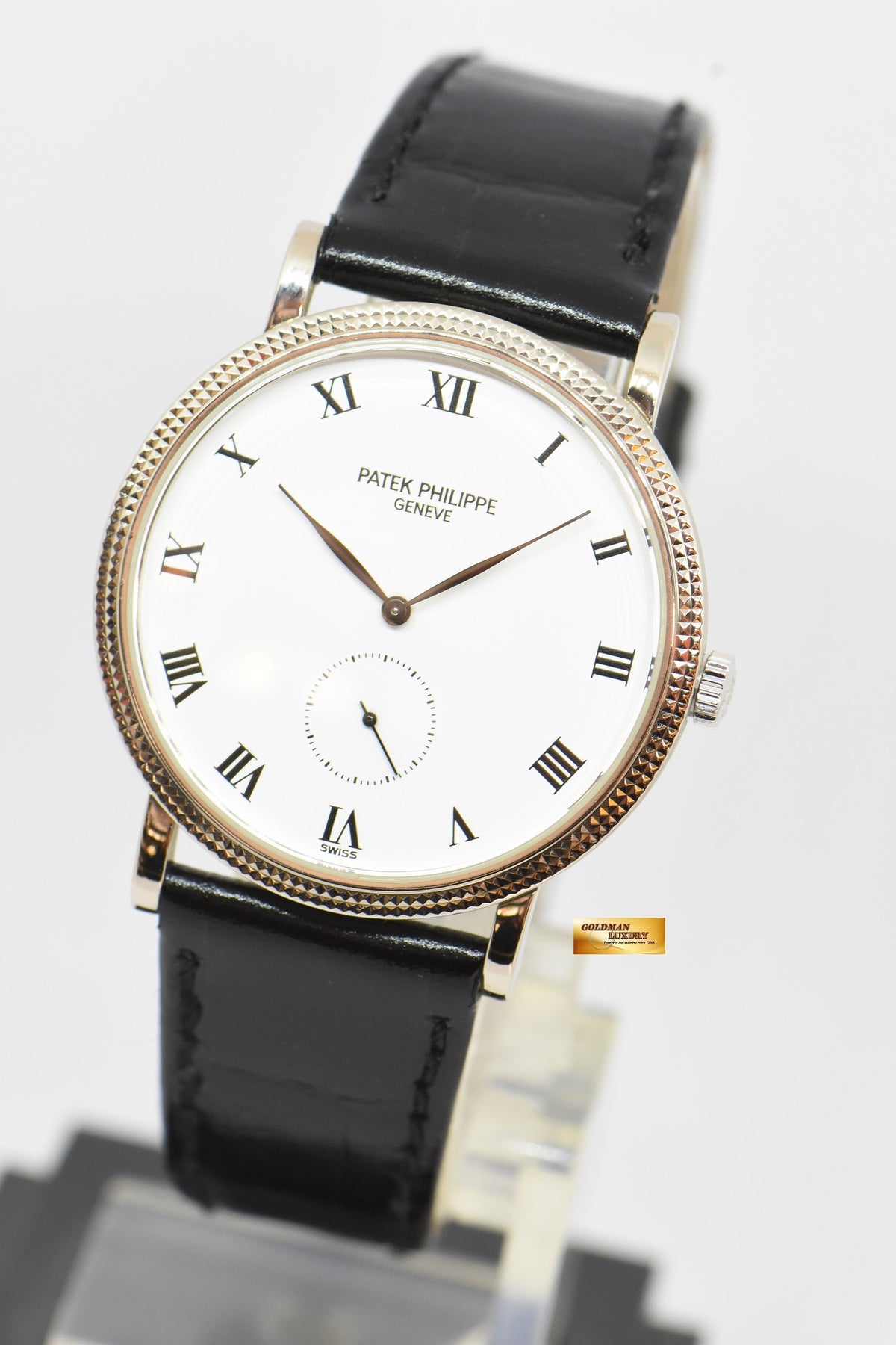 [SOLD] PATEK PHILIPPE CALATRAVA 33mm 18K WHITE GOLD MANUAL WINDING 3919G (MINT)