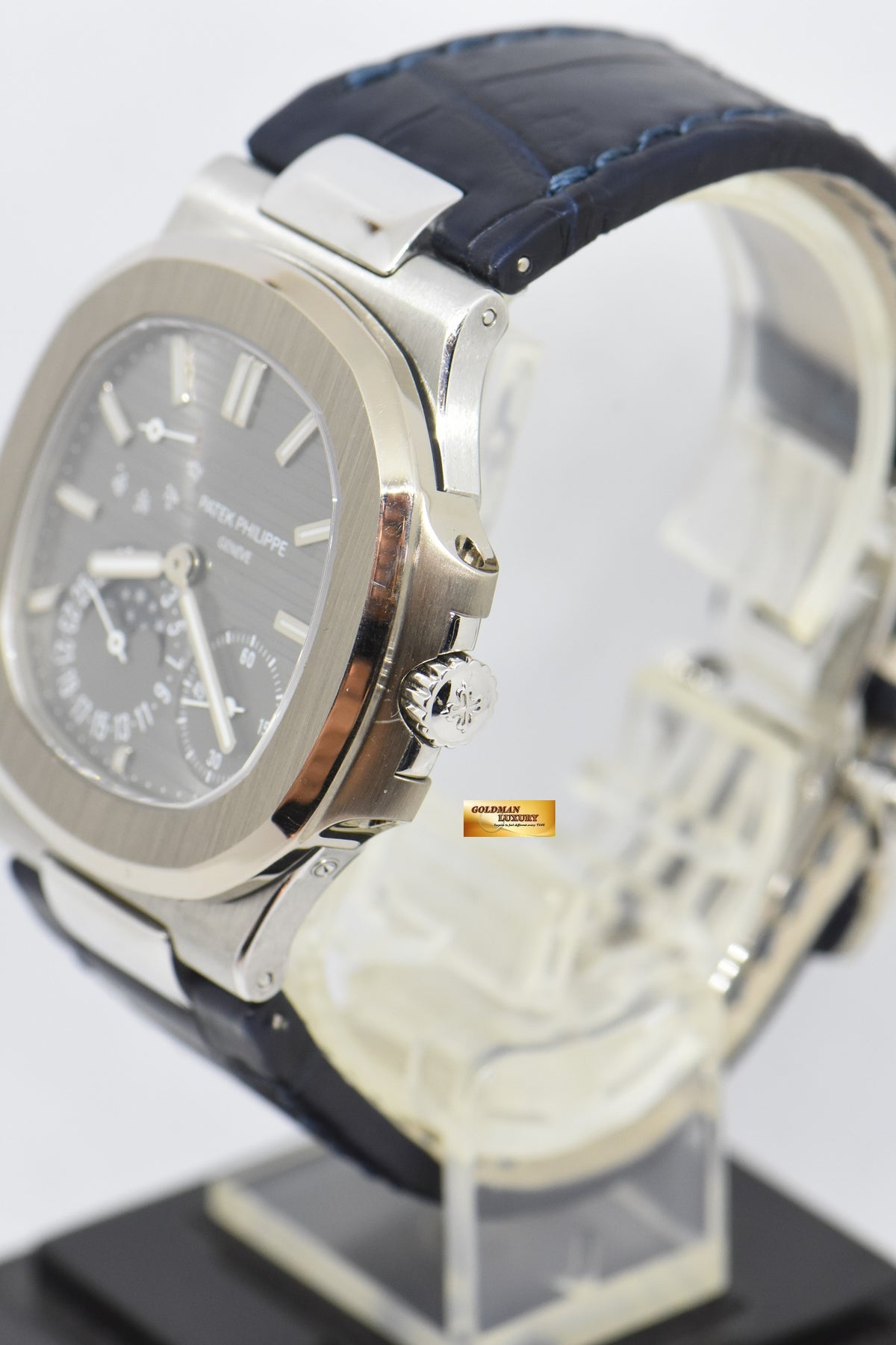 [SOLD] PATEK PHILIPPE NAUTILUS 40mm MOONPHASE POWER RESERVE 18K WHITE GOLD AUTOMATIC 5712G (LNIB)