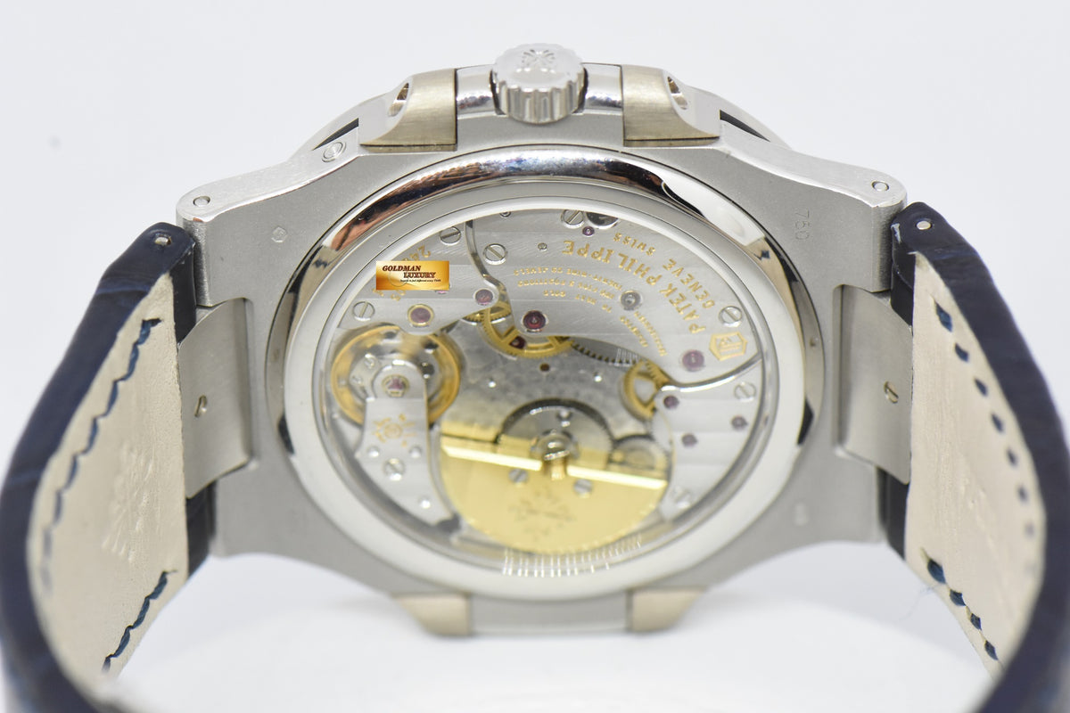 [SOLD] PATEK PHILIPPE NAUTILUS 40mm MOONPHASE POWER RESERVE 18K WHITE GOLD AUTOMATIC 5712G (LNIB)