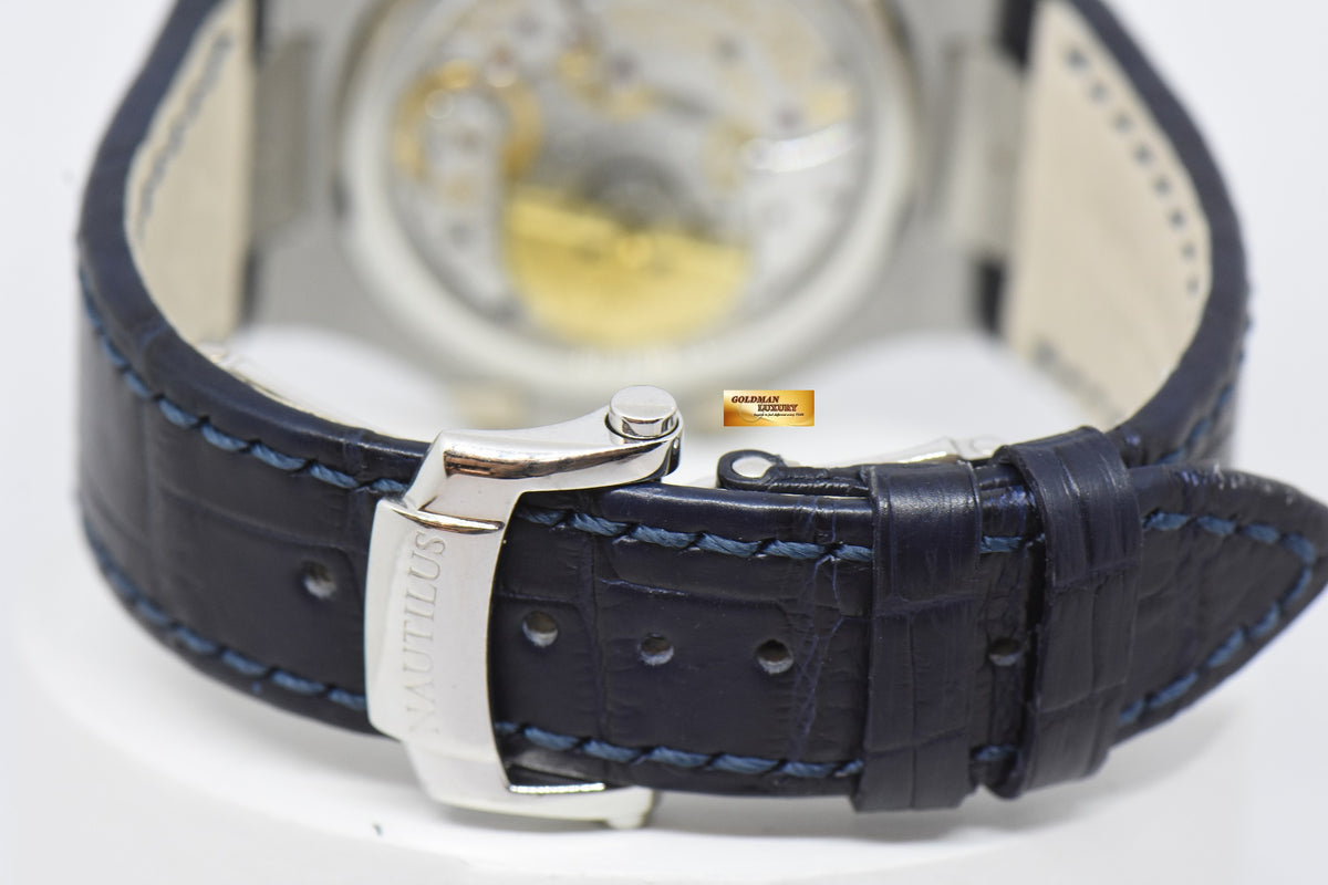 [SOLD] PATEK PHILIPPE NAUTILUS 40mm MOONPHASE POWER RESERVE 18K WHITE GOLD AUTOMATIC 5712G (LNIB)