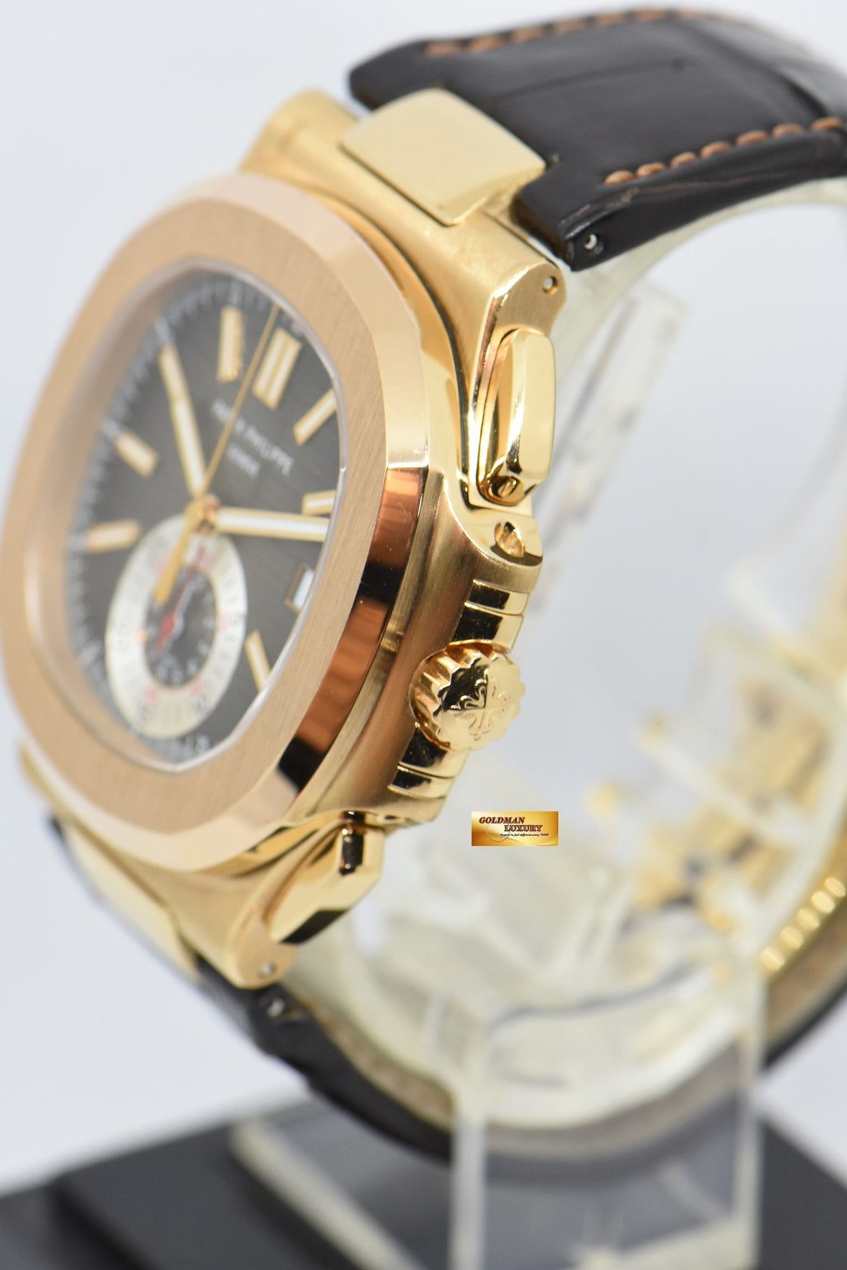 [SOLD] PATEK PHILIPPE NAUTILUS 40mm CHRONOGRAPH 18K ROSE GOLD AUTOMATIC 5980R (MINT)