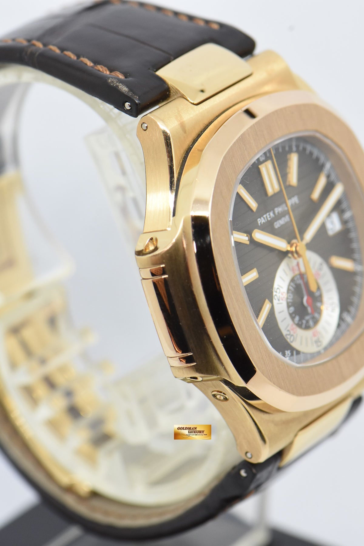 [SOLD] PATEK PHILIPPE NAUTILUS 40mm CHRONOGRAPH 18K ROSE GOLD AUTOMATIC 5980R (MINT)