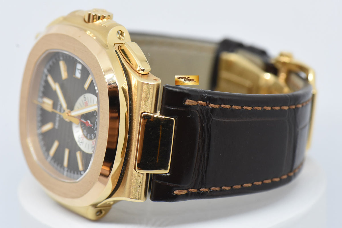 [SOLD] PATEK PHILIPPE NAUTILUS 40mm CHRONOGRAPH 18K ROSE GOLD AUTOMATIC 5980R (MINT)