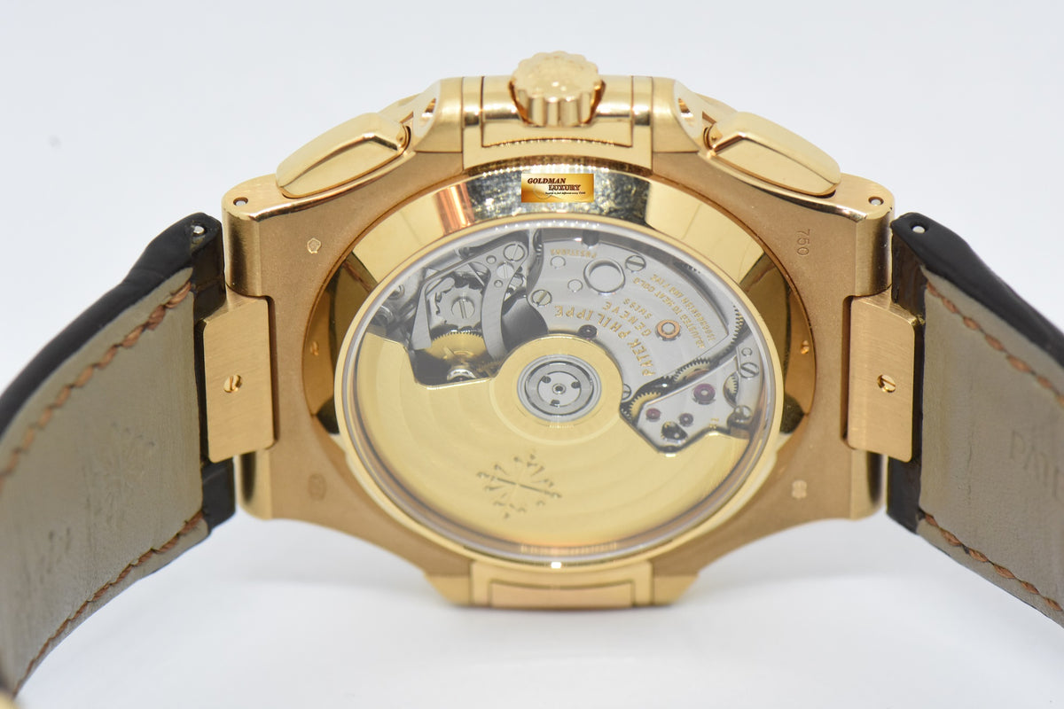 [SOLD] PATEK PHILIPPE NAUTILUS 40mm CHRONOGRAPH 18K ROSE GOLD AUTOMATIC 5980R (MINT)