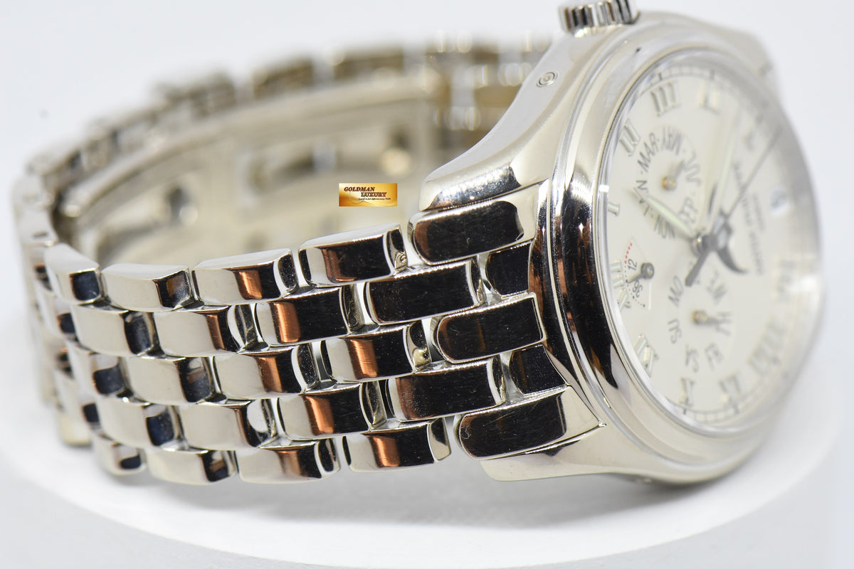 [SOLD] PATEK PHILIPPE ANNUAL CALENDAR 36mm 18K WHITE GOLD IN BRACELET MOONPHASE POWER RESERVE AUTOMATIC 5036G (NEAR MINT)