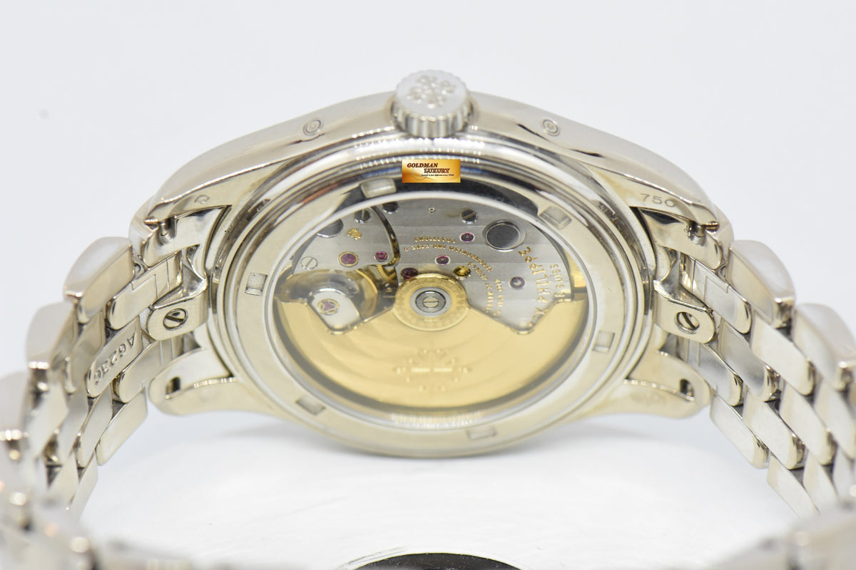 [SOLD] PATEK PHILIPPE ANNUAL CALENDAR 36mm 18K WHITE GOLD IN BRACELET MOONPHASE POWER RESERVE AUTOMATIC 5036G (NEAR MINT)