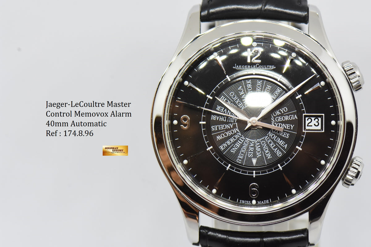 [SOLD] JAEGER-LeCOULTRE MASTER CONTROL MEMOVOX 40mm ALARM AUTOMATIC LIMITED EDITION OF 750pcs 174.8.96 (MINT)