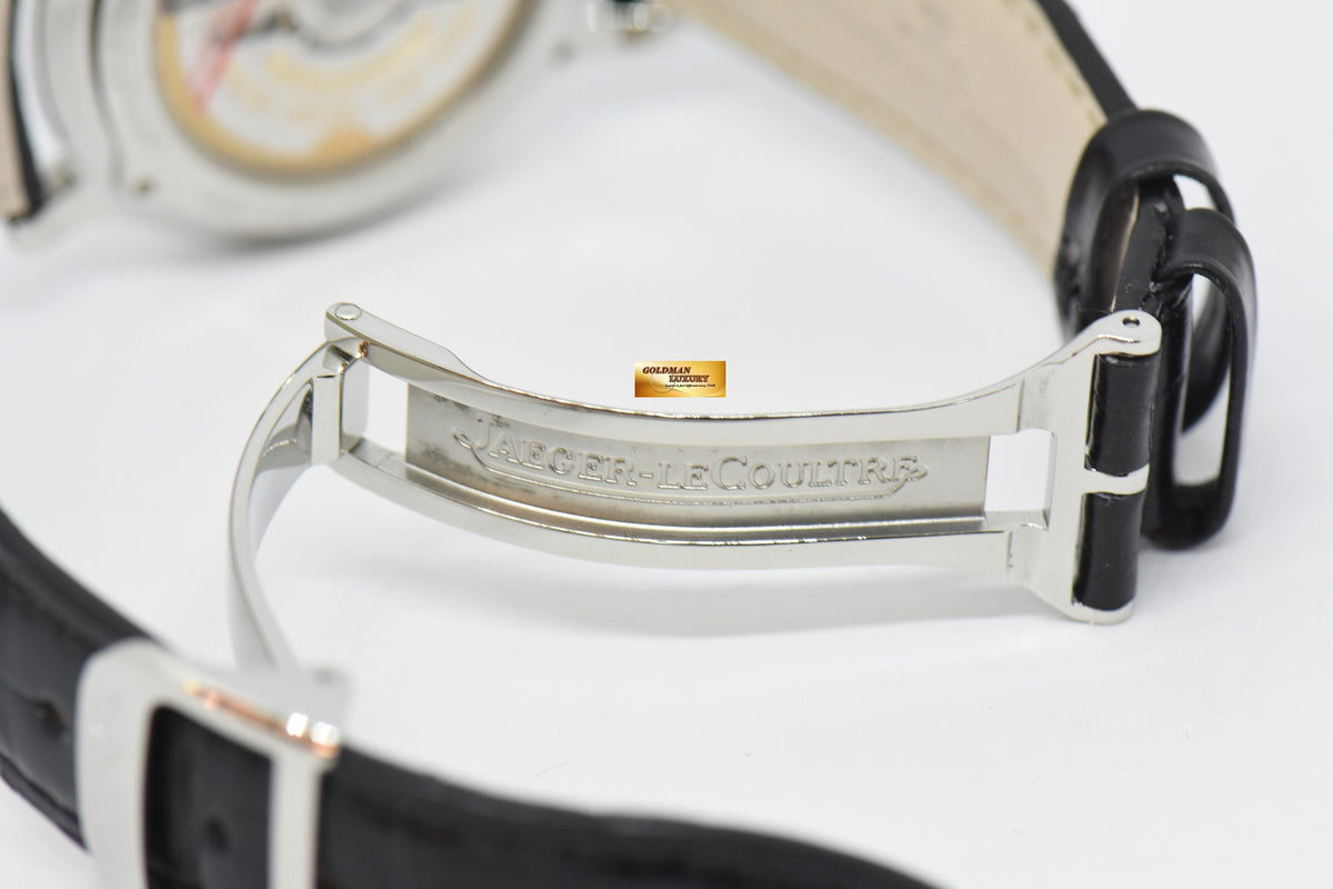 [SOLD] JAEGER-LeCOULTRE RESERVE De MARCHE 37mm  AUTOMATIC 140.8.38.S (See-thru Caseback) (MINT)