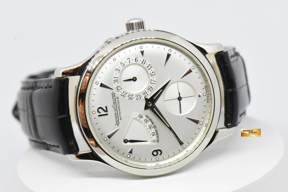 [SOLD] JAEGER-LeCOULTRE RESERVE De MARCHE 37mm  AUTOMATIC 140.8.38.S (See-thru Caseback) (MINT)