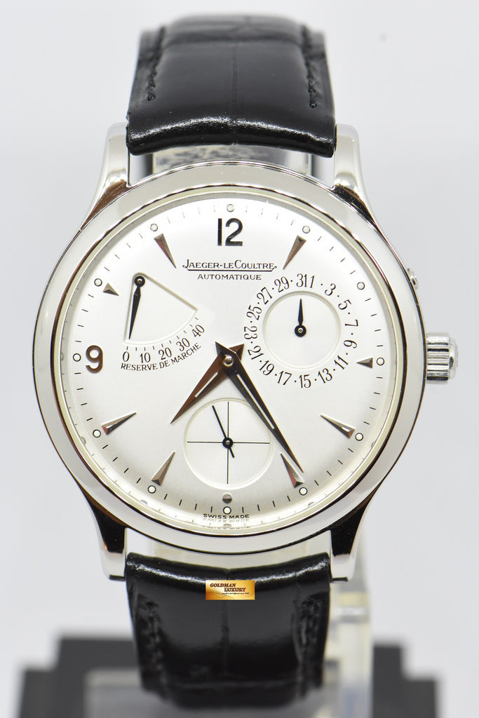 SOLD JAEGER LeCOULTRE RESERVE De MARCHE 37mm AUTOMATIC 140.8.38.S S Goldman Luxury