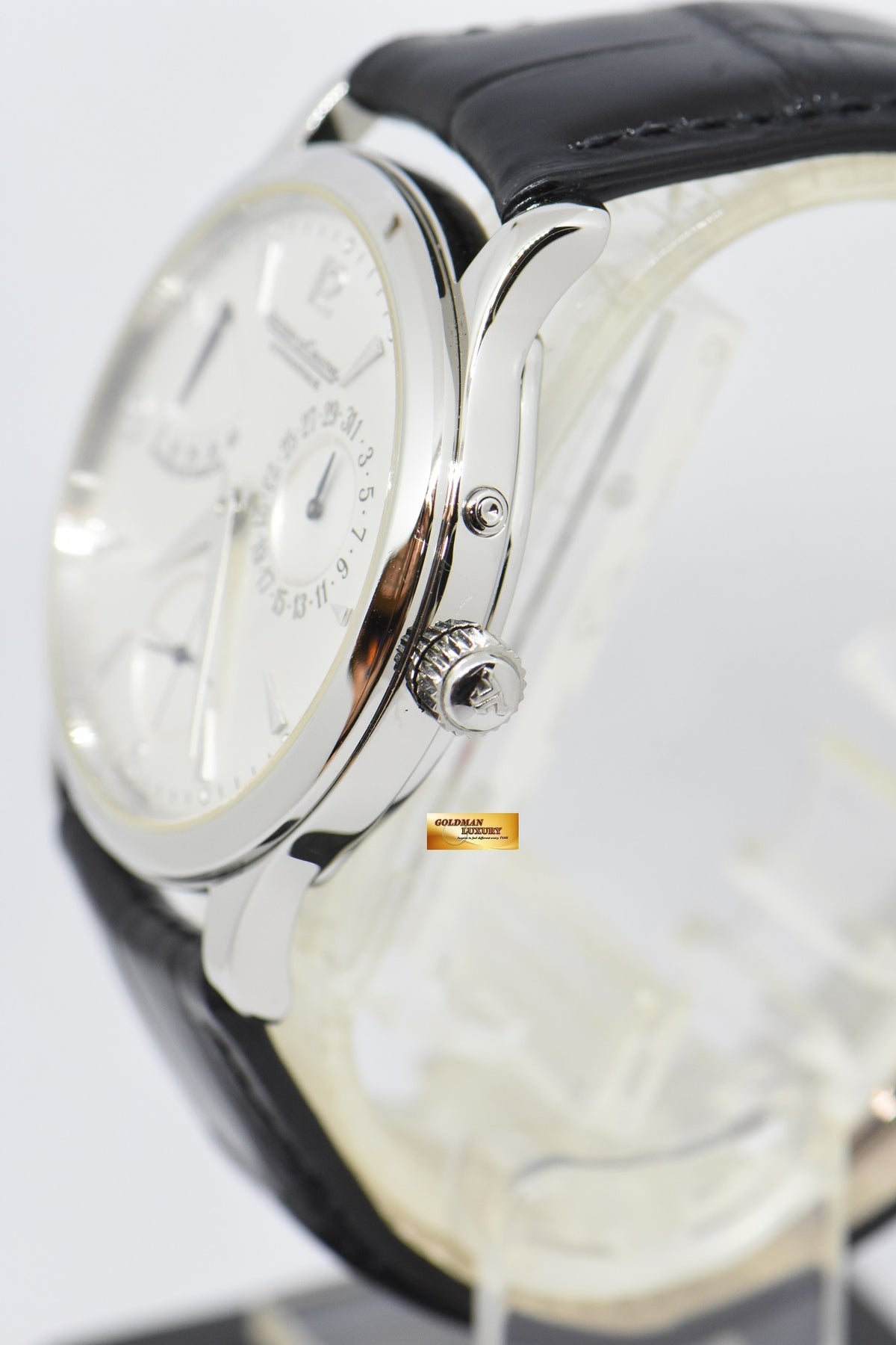 [SOLD] JAEGER-LeCOULTRE RESERVE De MARCHE 37mm  AUTOMATIC 140.8.38.S (See-thru Caseback) (MINT)