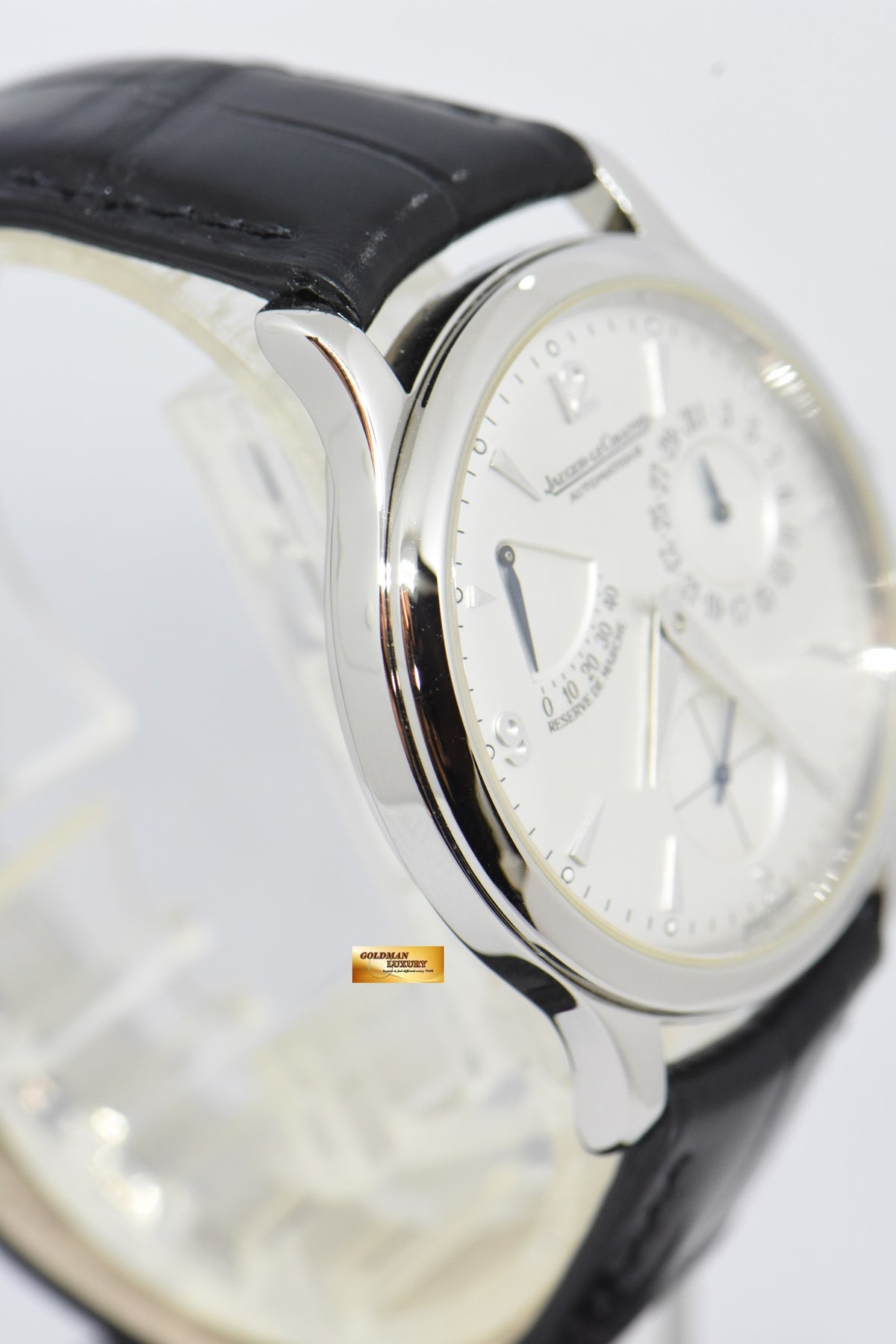 [SOLD] JAEGER-LeCOULTRE RESERVE De MARCHE 37mm  AUTOMATIC 140.8.38.S (See-thru Caseback) (MINT)