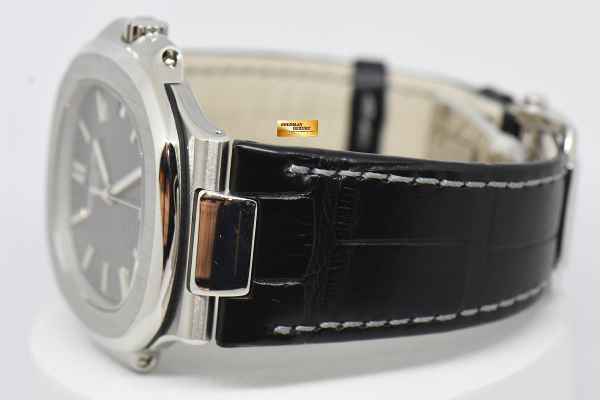 [SOLD] PATEK PHILIPPE NAUTILUS 40mm 18K WHITE GOLD GREY DIAL AUTOMATIC 5711/1G (MINT)