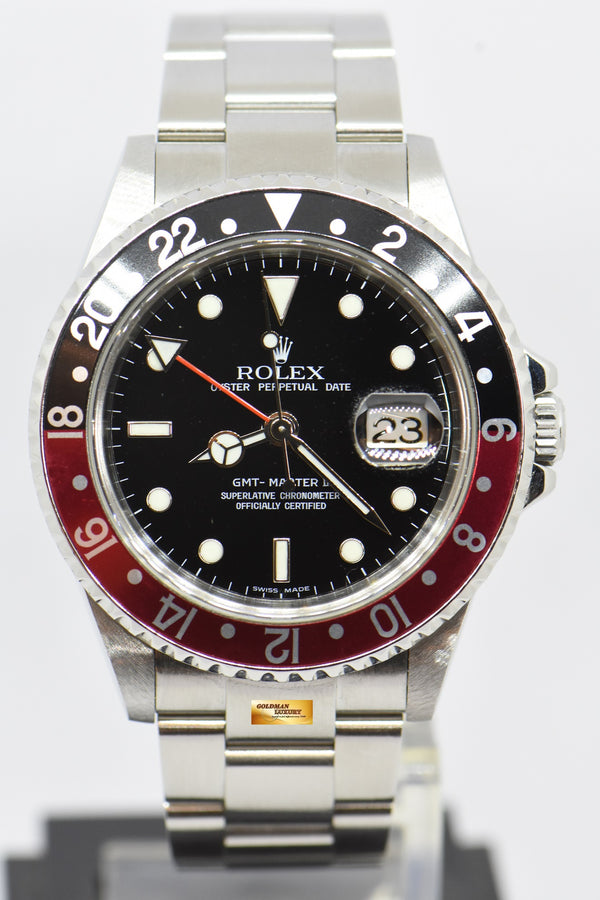 [SOLD] ROLEX OYSTER PERPETUAL GMT-MASTER II “COKE BEZEL” 16710 (MINT)